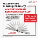GRIP-ON ALAT UKUR CELAH FEELER FULLER GAUGE 13 BLADES 0.05 - 1.00 MM