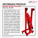 GRIP-ON ENGINE CRANE FOLDABLE - GRIP-ON PENGANGKAT MESIN TIPE LIPAT 2T - ALAT PENGANGKAT MESIN PRAKTIS TIPE LIPAT KAPASITAS 2 TON
