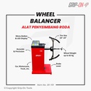GRIP-ON WHEEL BALANCER - GRIP-ON ALAT PENYEIMBANG RODA - KALIBRASI KESEIMBANGAN RODA KENDARAAN