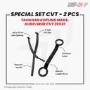 GRIP-ON SPECIAL SET CVT 2 PC - PAKET TAHANAN DAN MUR CVT HONDA YAMAHA SET 2 PCS - PAKET TAHANAN KOPLING MAKS DAN KUNCI MUR CVT 39X41