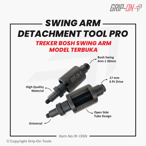 GRIP-ON SWING ARM DETACHMENT TOOL PRO - TREKER BOSH SWING ARM MODEL TERBUKA UKURAN BESAR UNTUK MATIC