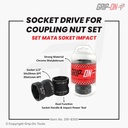 GRIP-ON SOCKET DRIVE FOR COUPLING NUT MATA SOKET IMPACT SET 34X39 DAN 39X41 UNTUK HONDA YAMAHA SUZUKI