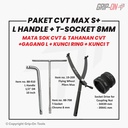 GRIP-ON PAKET BUKA CVT 4 PC DGN KUNCI MUR SOCKET HONDA/YAMAHA/SUZUKI