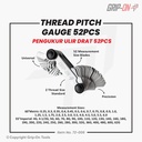 GRIP-ON THREAD PITCH GAUGE 52 PCS ALAT UKUR ULIR DRAT 52 PCS
