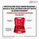 Grip-On Blind Hole Inner Bearing Cabut Bearing Bushing Dalam 6-59mm