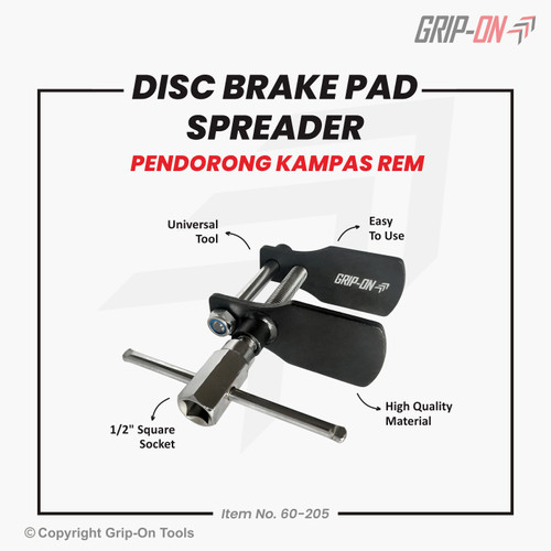 Grip-On Disc Brake Pad Spreader Pendorong Kampas / Penarik Piston Rem