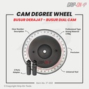 Grip-On Busur Derajat Dial Camshaft nonset Cam Degree Wheel