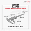 SIGMAT 6" 8" VERNIER CALIPER 6 IN 8 IN / JANGKA SORONG SIKMAT GRIP ON