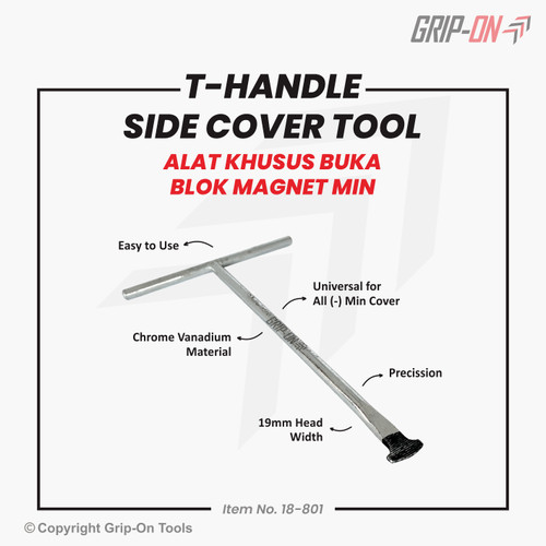 GRIP ON T-HANDLE SIDE COVER TOOL PEMBUKA TUTUP MAGNET