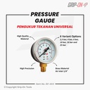 GRIP-ON PRESSURE GAUGE - ALAT UKUR TEKANAN - MANOMETER 4 BAR