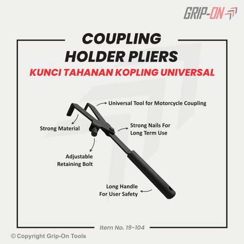 TAHANAN RUMAH KOPLING GANDA UNIVERSAL - COUPLNG HOLDER PLIERS GRIP ON