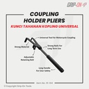 TAHANAN RUMAH KOPLING GANDA UNIVERSAL - COUPLNG HOLDER PLIERS GRIP ON