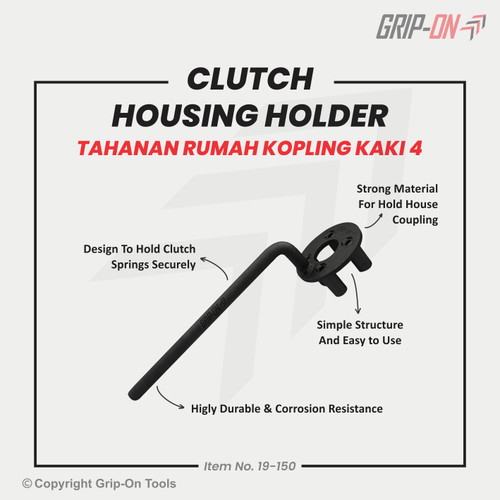 GRIP-ON TAHANAN RUMAH KOPLING KAKI 4 - CLUTCH HOUSING HOLDER GRIP ON