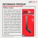 ALAT UKUR CELAH BENGKOK - FEELER GAUGE BENT 16 BLADES 0.127 - 0.508 MM