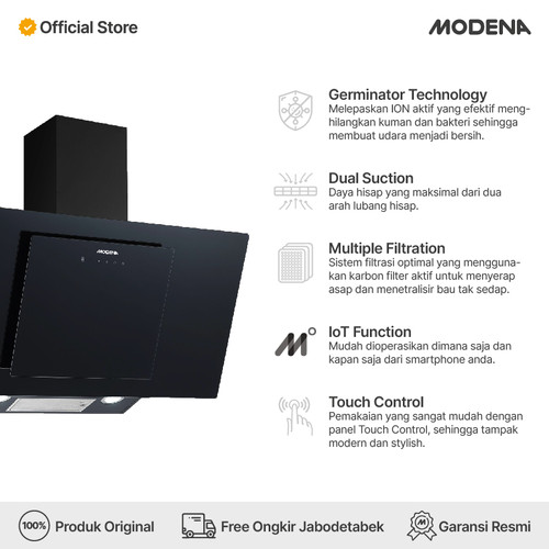 MODENA Chimney Hood - CX 7915 GXBK