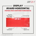 GRIP-ON PAPAN RAK PAJANGAN / DISPLAY BOARD WITH HOOK / SHELF ORGANIZER