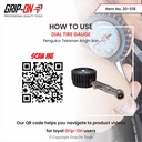 GRIP-ON DIAL TIRE GAUGE ALAT UKUR TEKANAN ANGIN BAN GRIP ON