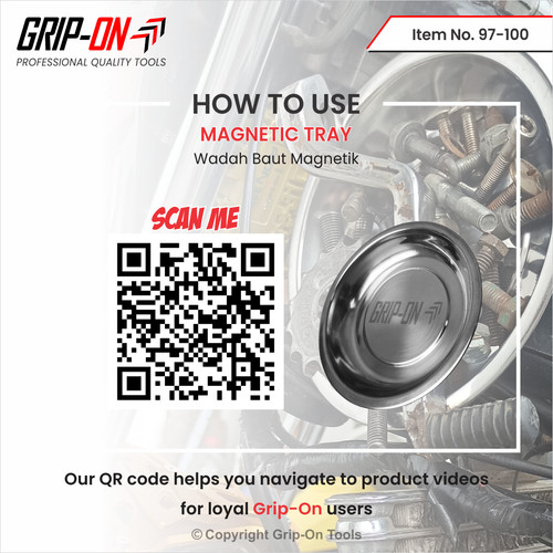GRIP-ON MAGNETIC TRAY - WADAH TEMPAT NAMPAN MUR BAUT SEKRUP BER MAGNET