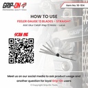 GRIP-ON ALAT UKUR CELAH FEELER FULLER GAUGE 13 BLADES 0.05 - 1.00 MM