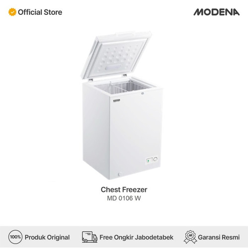 MODENA TradeIn - Chest Freezer MD 0106 W [PULAU JAWA & BALI]