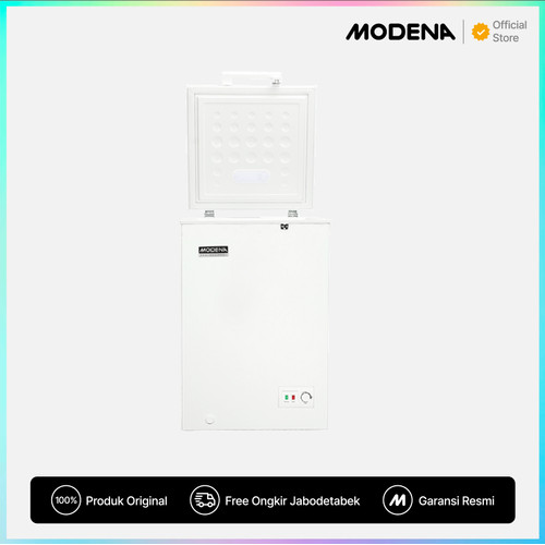 MODENA Chest Freezer - MD 0106 W ( Kapasitas 105 Liter)