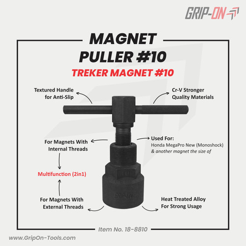 GRIP-ON TREKER MAGNET NO 10 HONDA MEGA PRO MONOSHOCK MAGNET PULLER #10