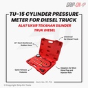 GRIP-ON CYLINDER PRESSURE METER FOR DIESEL TRUCK TU-15 MOBIL 19-714