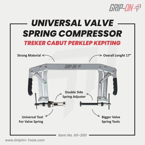 GRIP-ON UNIVERSAL VALVE SPRING COMPRESOR TREKER PERKLEP UNIVERSAL