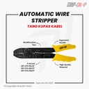 Grip-On Automatic Wire Stripper Tang Kupas Potong Jepit Skun Kabel