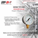 GRIP-ON PRESSURE GAUGE - ALAT UKUR TEKANAN - MANOMETER 16 BAR