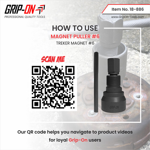 GRIP-ON TREKER MAGNET #6 - MAGNET PULLER NO 6 - TRACKER MULTI GRIP ON
