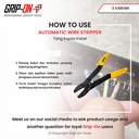 Grip-On Automatic Wire Stripper Tang Kupas Potong Jepit Skun Kabel