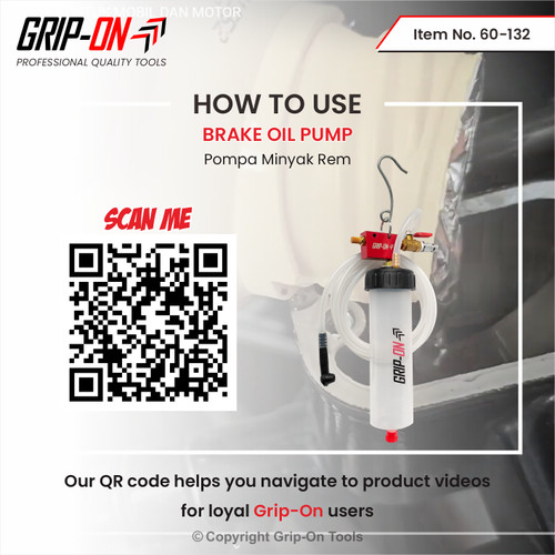GRIP-ON BRAKE OIL PUMP ALAT POMPA SEDOT HISAP OLI MINYAK REM 60-132
