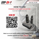 GRIP-ON STEERING STEM SETTING TOOL SET 3 PCS UNTUK MOTOR HONDA YAMAHA