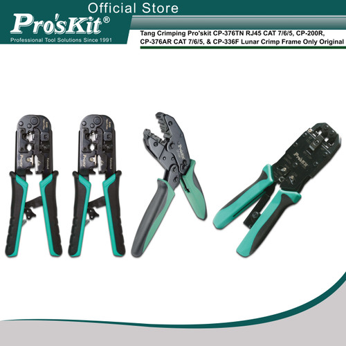 Tang Crimping Pro'skit CP-376TN RJ45 CAT 7/6/5, CP-200R, CP-376AR CAT 7/6/5, & CP-336F Lunar Crimp Frame Only Original