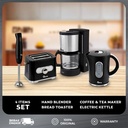 Oxone OX11 Signature Breakfast Series Pemanggang Roti Hand Mixer Coffee maker Elektrik Kettle - black