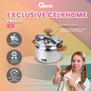 OXONE X CELYHOME OX2004 Peralatan Masak Aluminium Pressure Cooker 4L