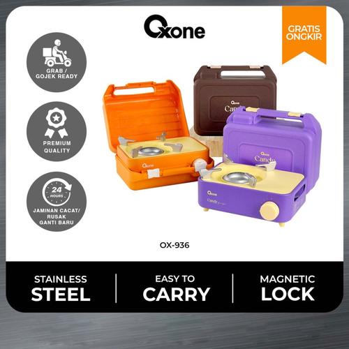 Oxone OX936 Portable Candy Mini Stove Stainless Steel | Kompor Mini Portable Stainless Steel - Api Besar, Daya Api Disesuaikan kompor  api - Grape