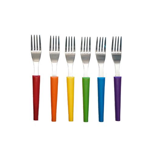 Oxone OX601 6pcs Cutlery Fork Set - RAINBOW