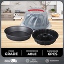 Oxone OX401RO 6Pcs Baking Set Round Small