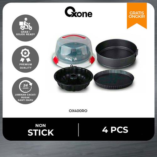 Oxone OX400RO 4Pcs Baking Set Round - STAINLESS STEEL