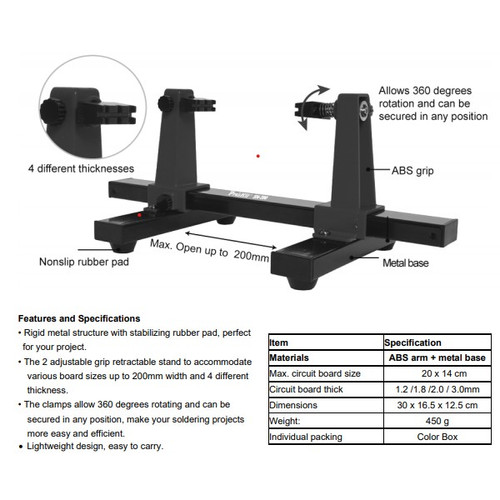 Pcb Holder PROSKIT SN-390 Adjustable Soldering Clamp Holder ORIGINAL
