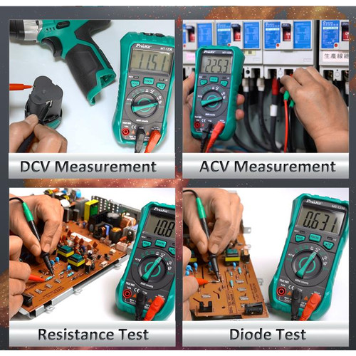 Multitester Digital Proskit MT-1236 Multimeter True RMS NCV AUTO RANGE
