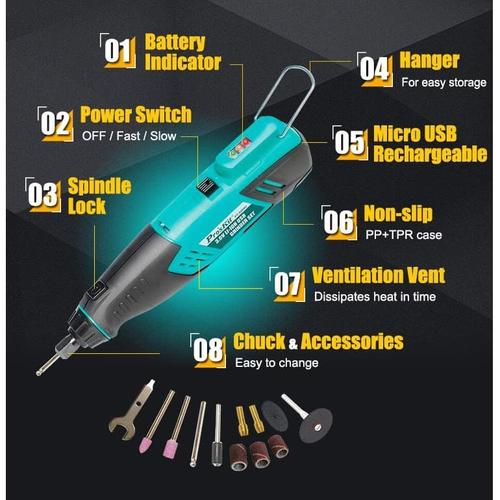 GERINDA MINI USB PRO'SKIT PT-5206U 3.6V ORIGINAL