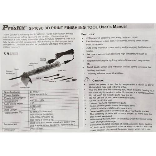 SOLDER USB PRO'SKIT SI-169U 3D PRINT ORIGINAL