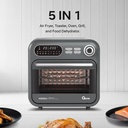 Oxone OX276 Digital Minion Series Retro Oven & Air Fryer - 16L Kapasitas, 360 C Halogen Heating Element