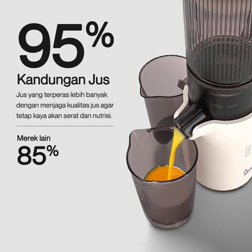 Oxone OX775 Slim+ Deluxe Slow Juicer  Penggiling  dengan Wadah - Pink