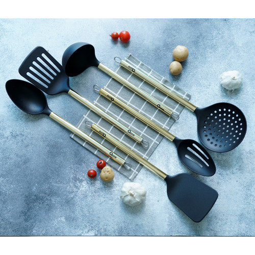Oxone OX957 Sodet Spatula Set Kitchen Tools 6 Pcs - ROSE GOLD