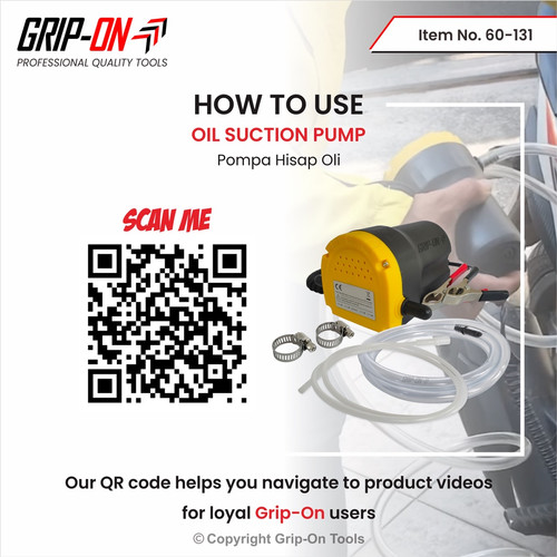 GRIP-ON OIL SUCTION PUMP / POMPA SEDOT BENSIN SOLAR OLI MINYAK GRIP ON