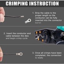 Proskit CP-151B Tang Skun Crimping Tool Ratchet Insulated Terminal Wir